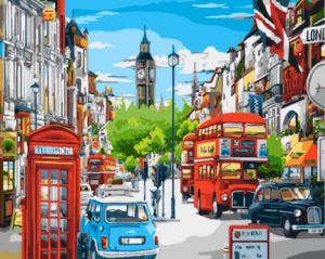 gx8969-уценка - Лондонская улица в ярких красках (Уценка)